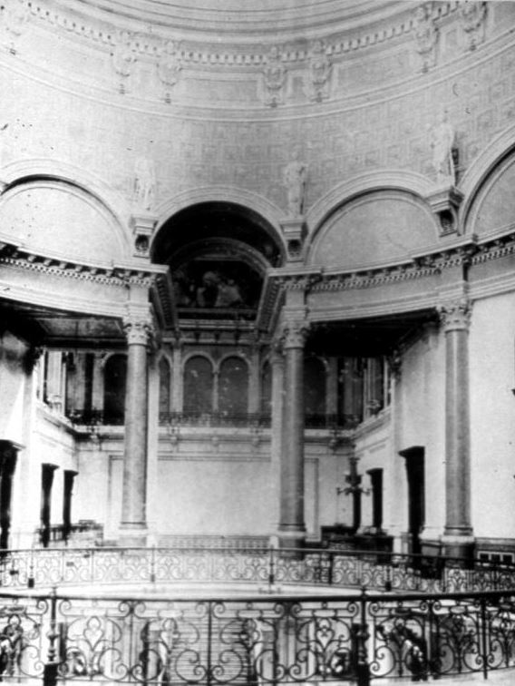 Capitol floor east wall before art work was completed