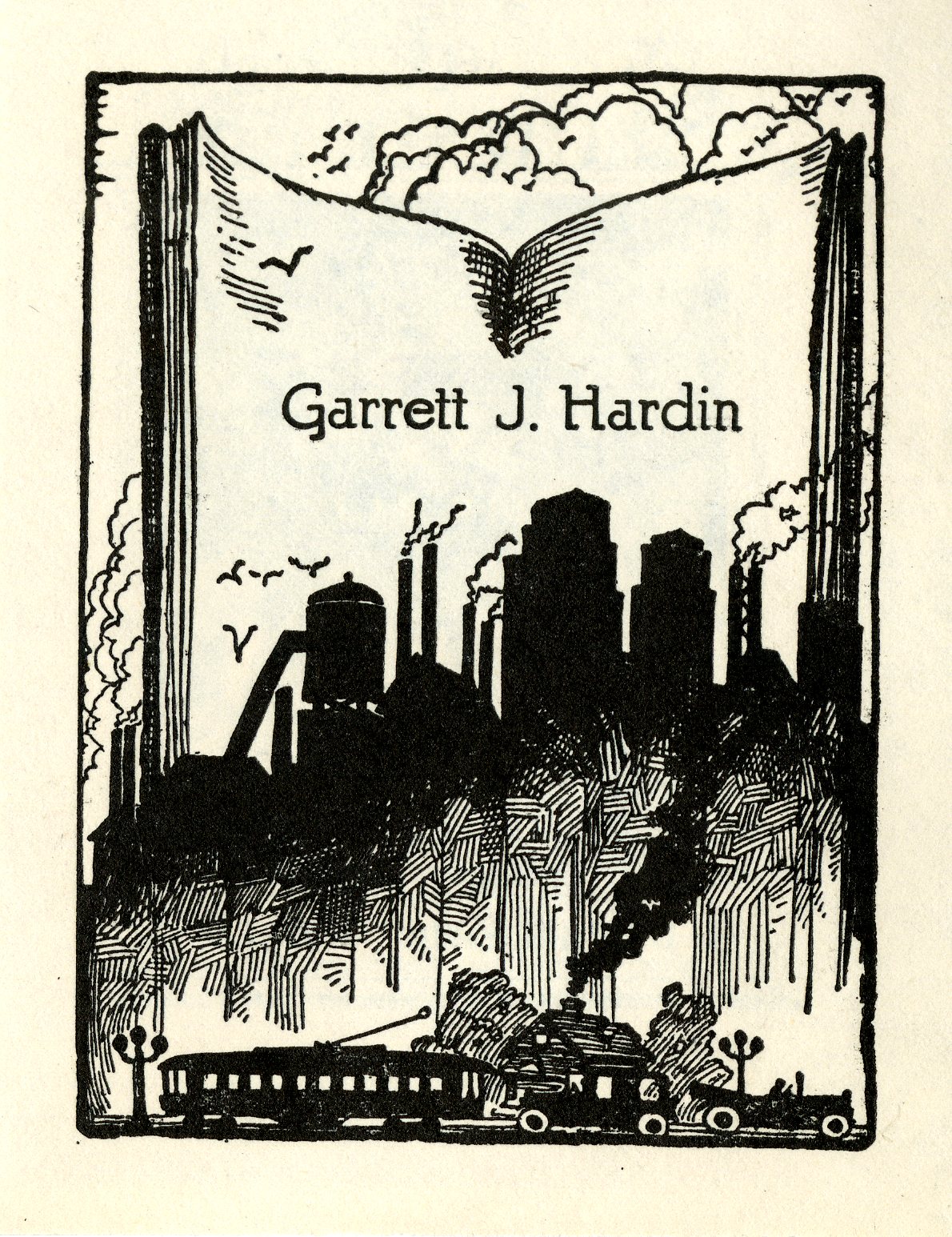 Garrett J. Hardin Bookplate 