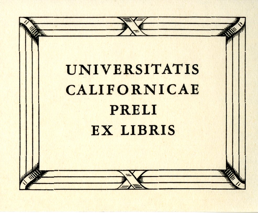 Universitatis Californicae Bookplate