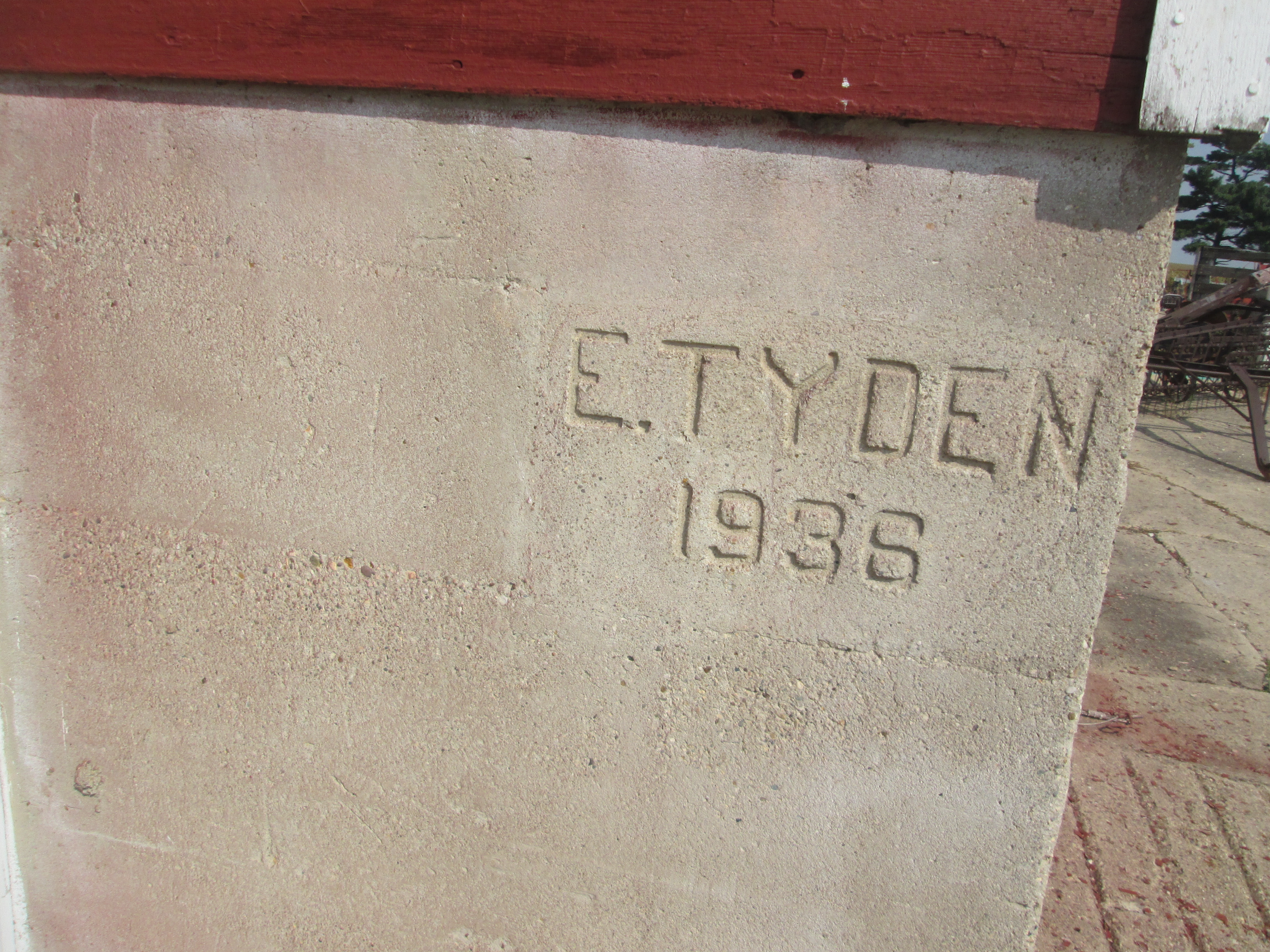 005. Emil Tyden Imprint date in building foundation - 1936