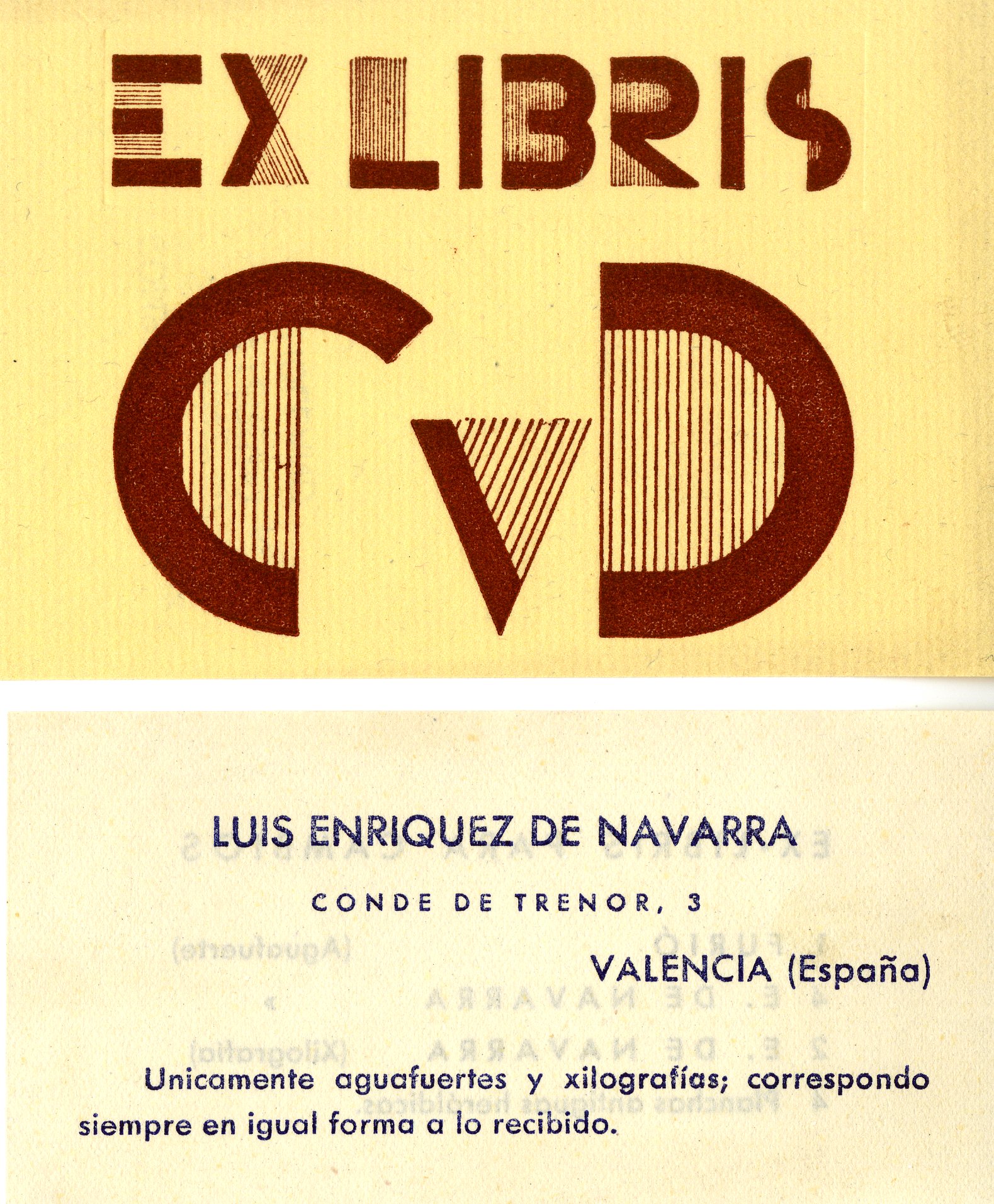 Constant Van Dijk Bookplate 
