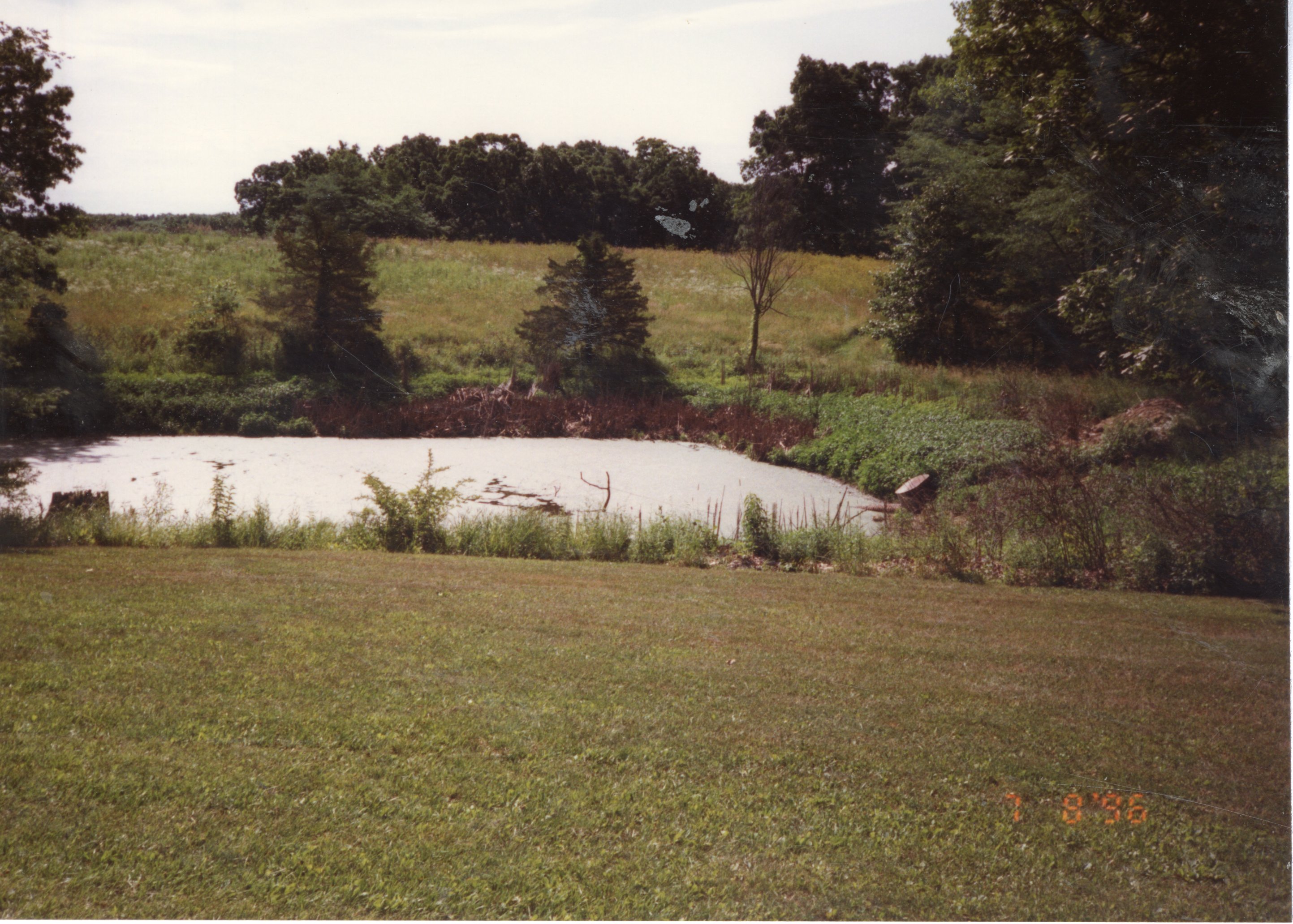 1996 Jerry Lundrum Pre-construction site of pond
