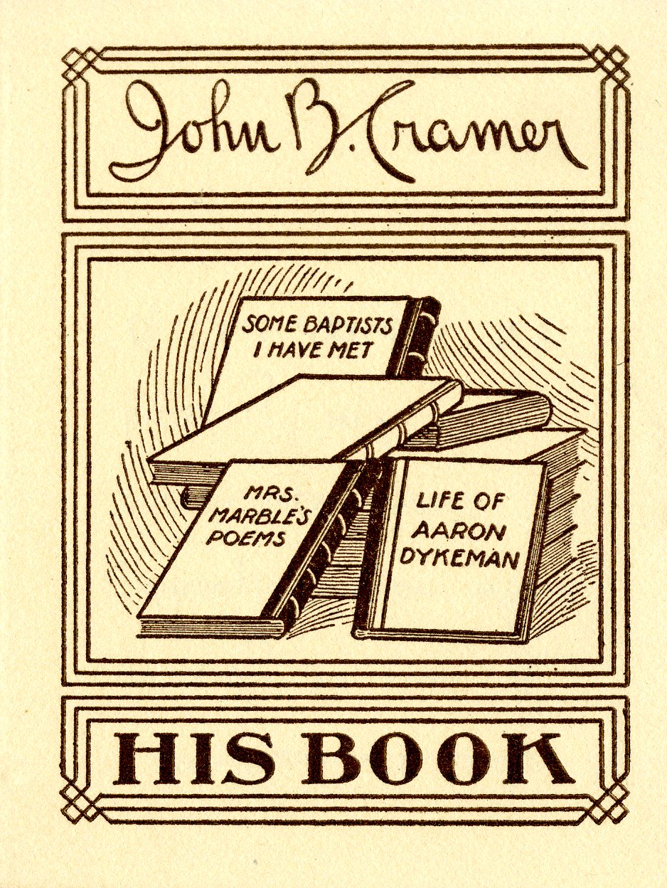 John B. Cramer Bookplate 