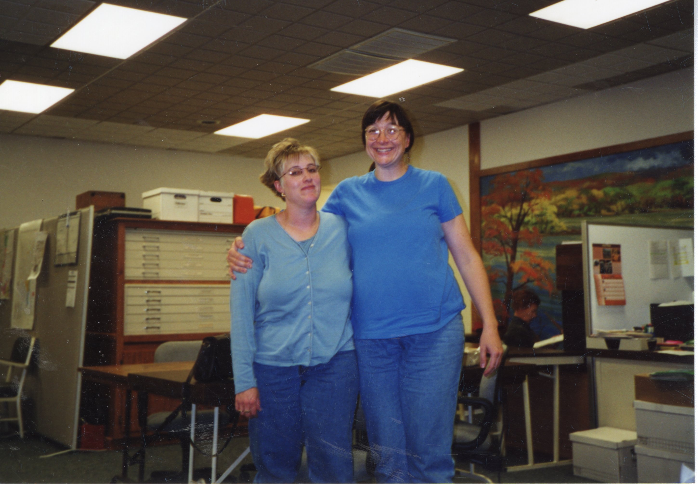 2001  Geode RC&D Coordinator Christa Perkins and NRCS Soil Conservationist Deb Nace
