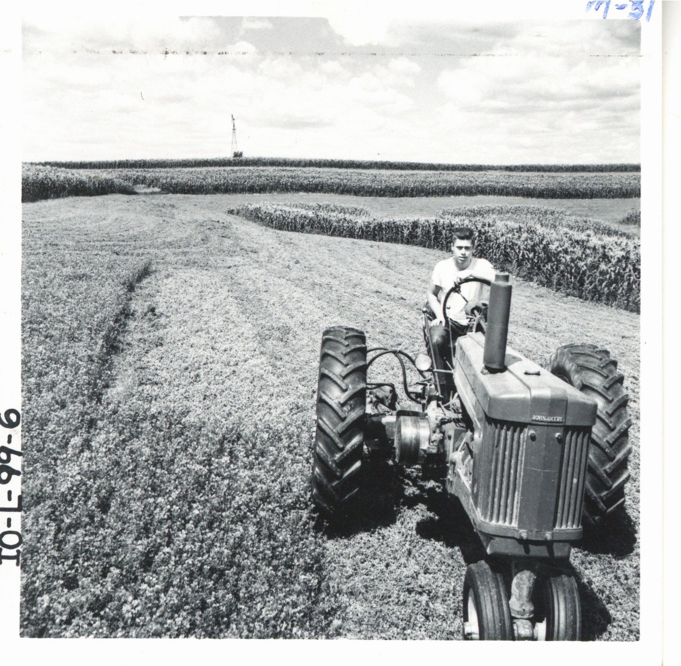 Dale Manders on tractor 