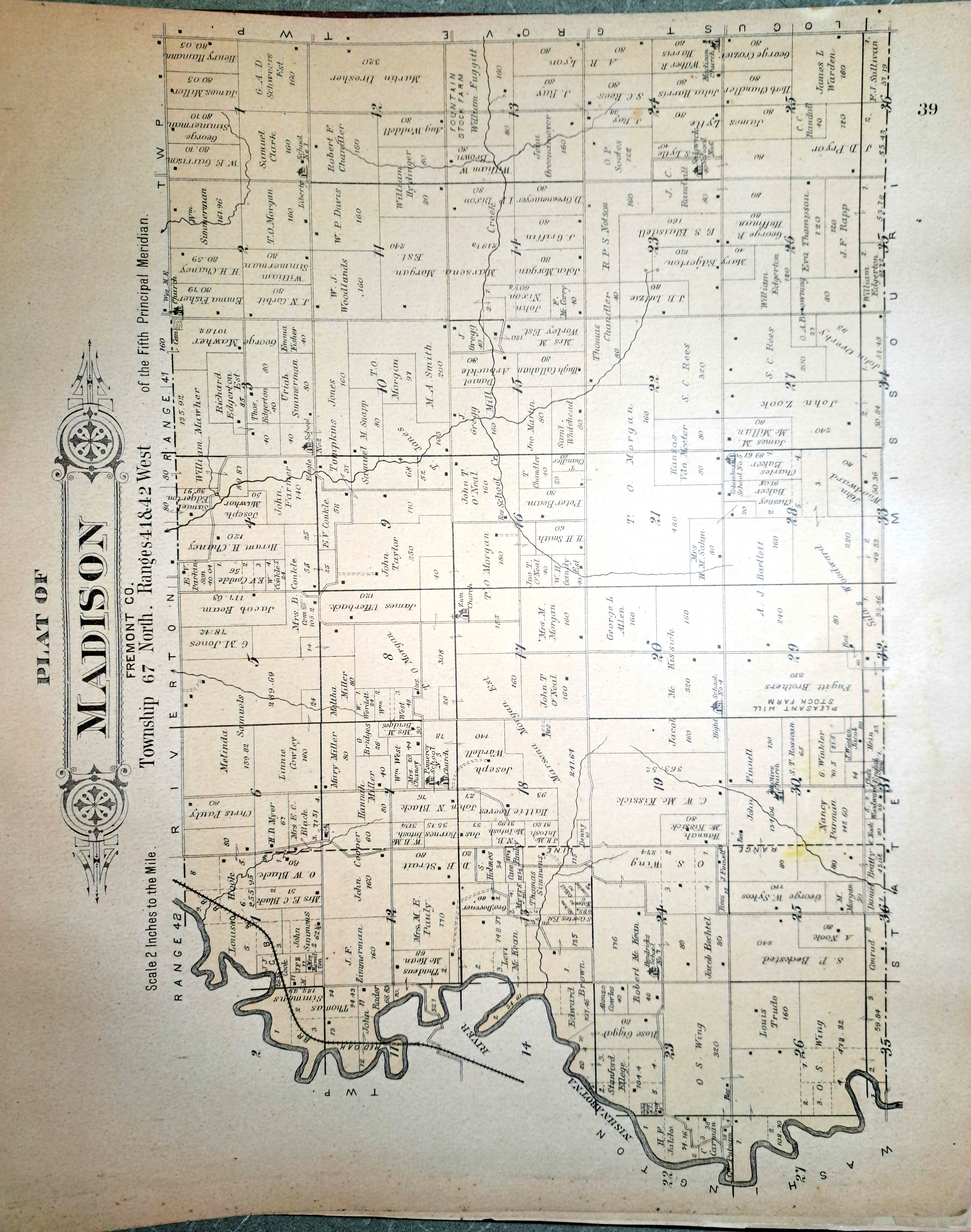 Fremont County Plat Book 1891 page 39