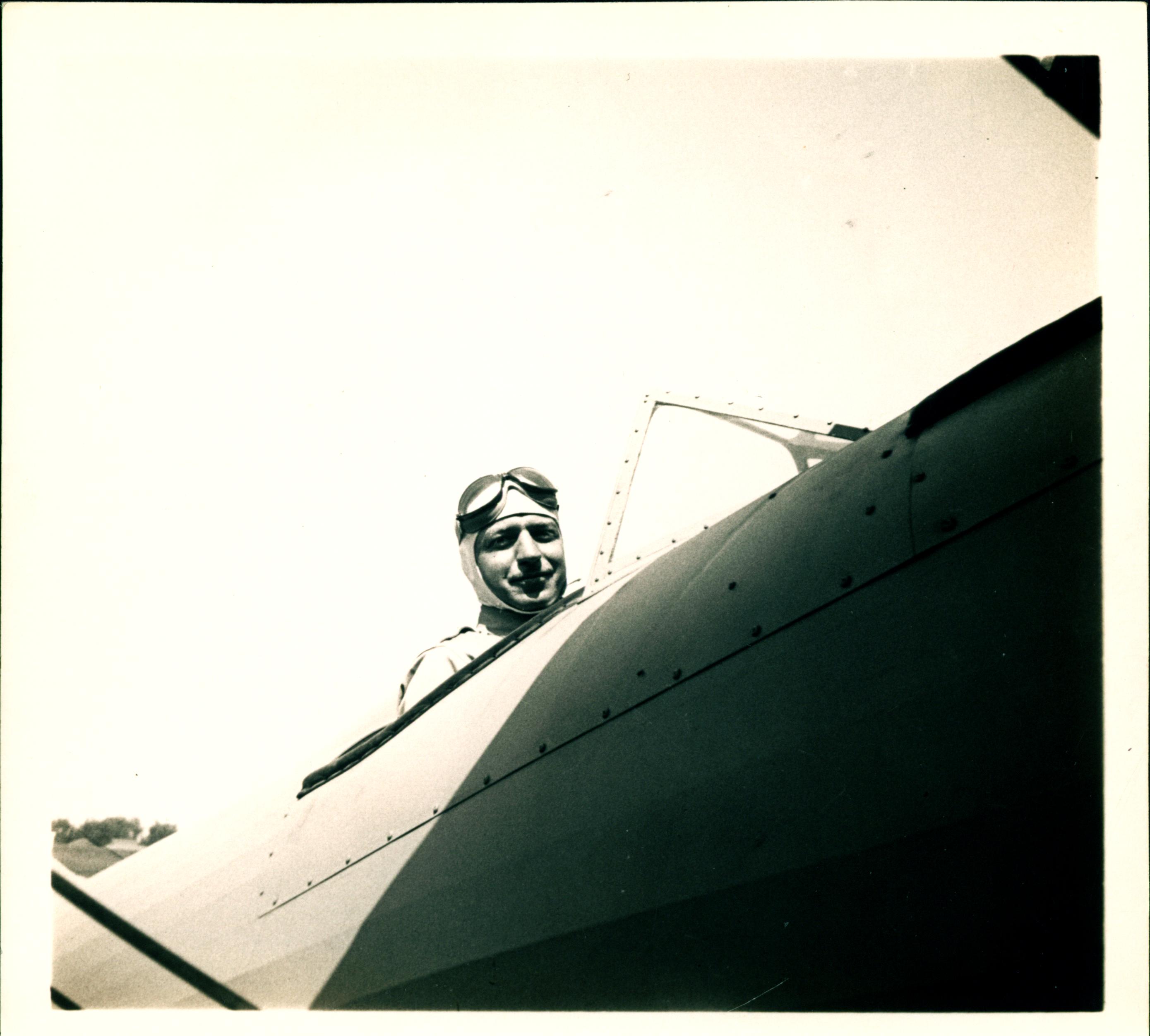0045_Dale Marsh in Plane,1942