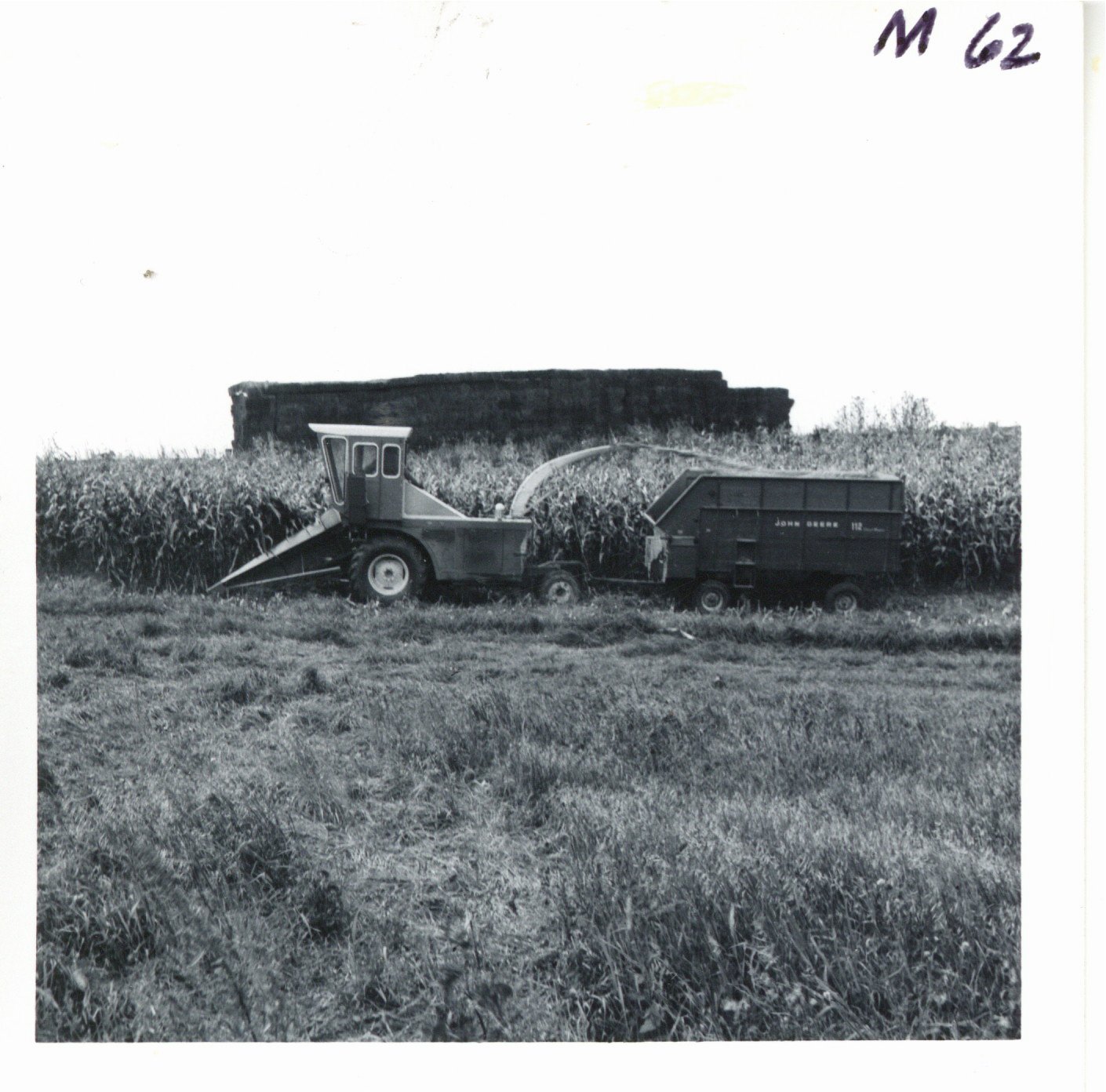 John Kramer chopping silage, 1968