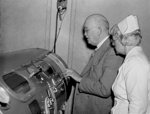 Inspecting an Iron Lung 
