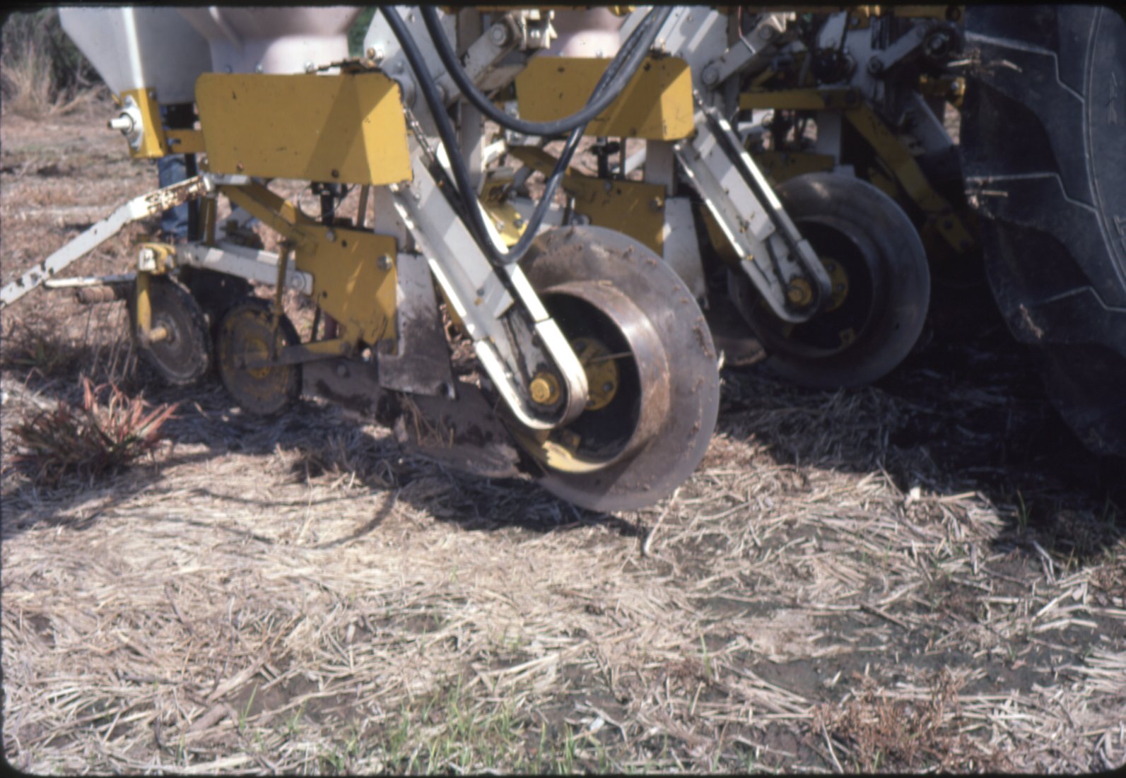 Farm machinery on Melvin Bird farm, 1981