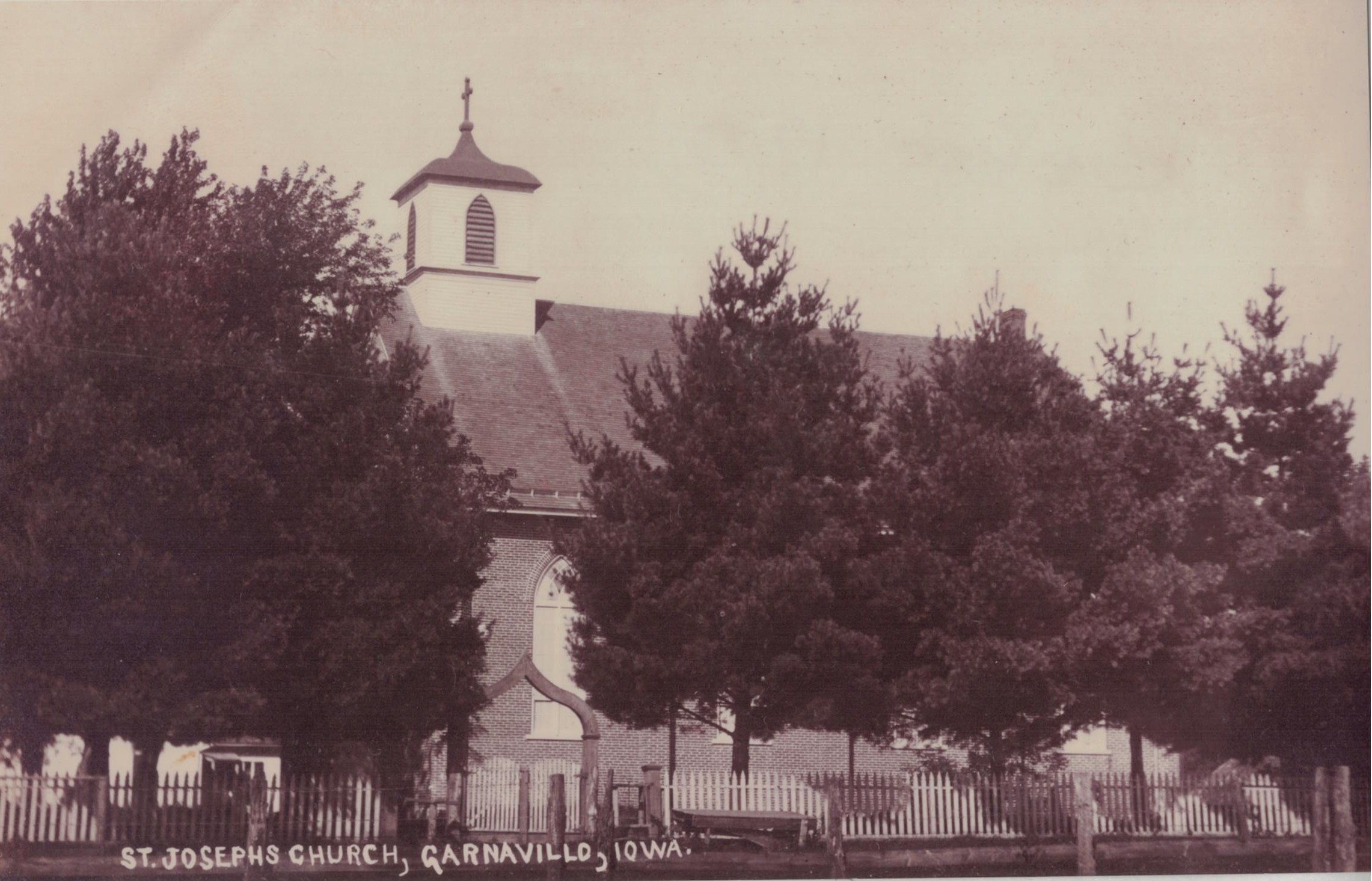 St. Joseph's Catholic Church in Garnavillo, Iowa -1900s