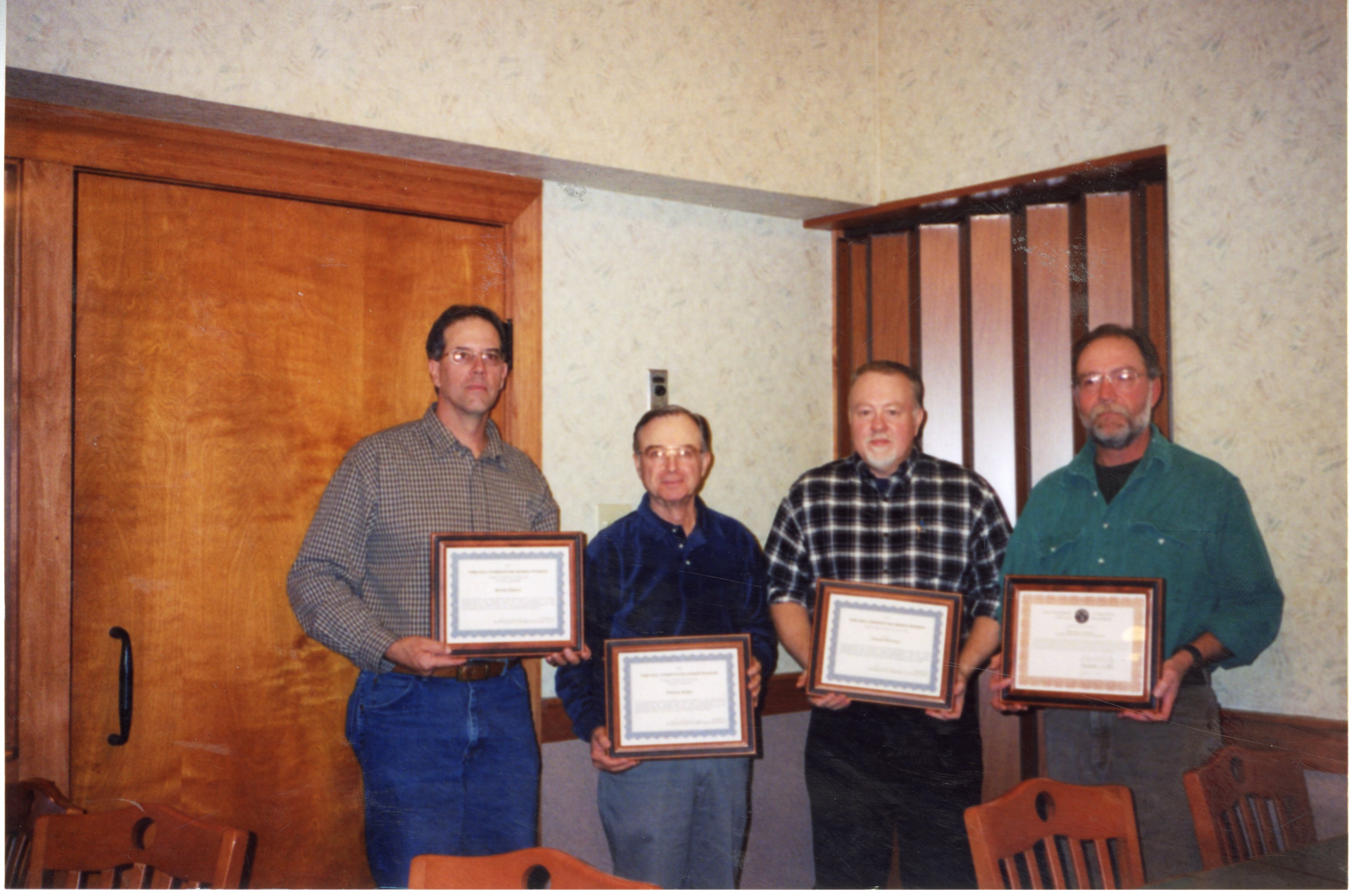 2003  Award Winners  Randy Higdon, Bill Walker, Dennis Petersen and Jeff Bergman 