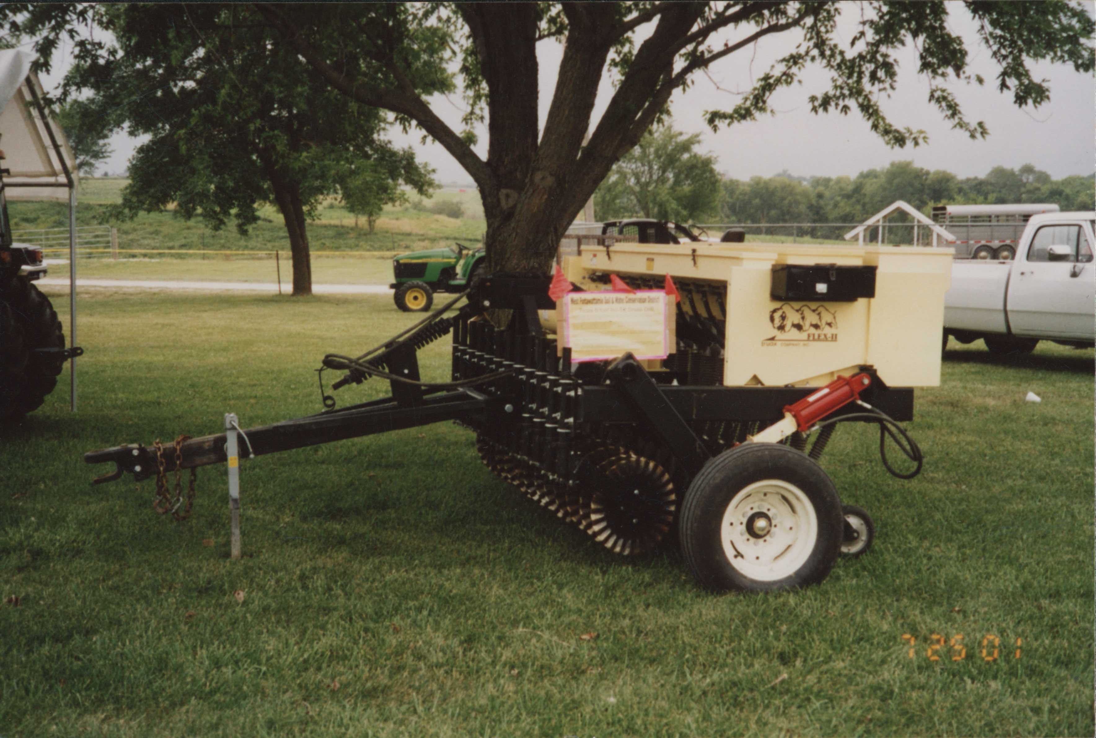 SWCD drill on display at the Pottawattamie County Fair.