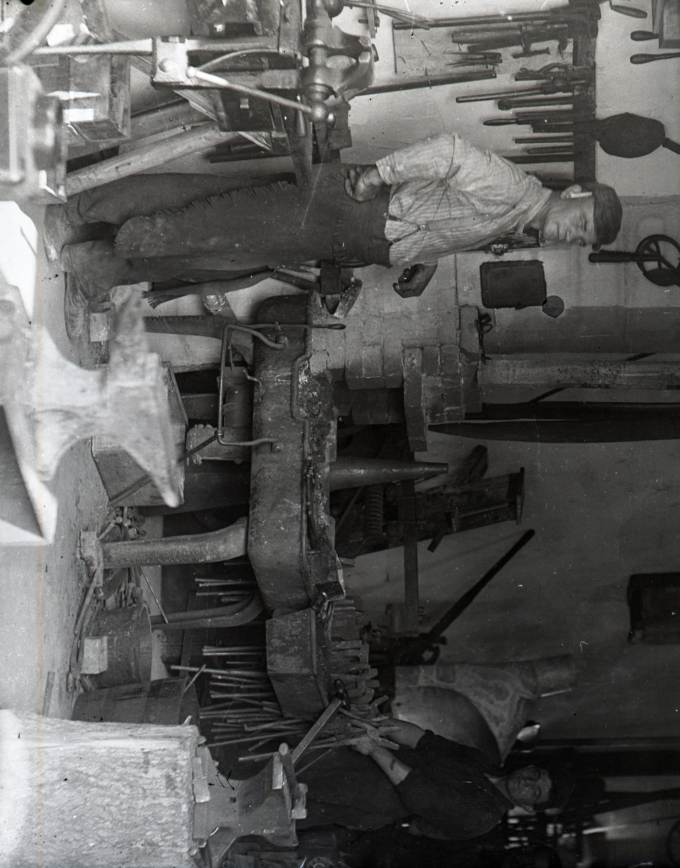Blacksmith shop interior