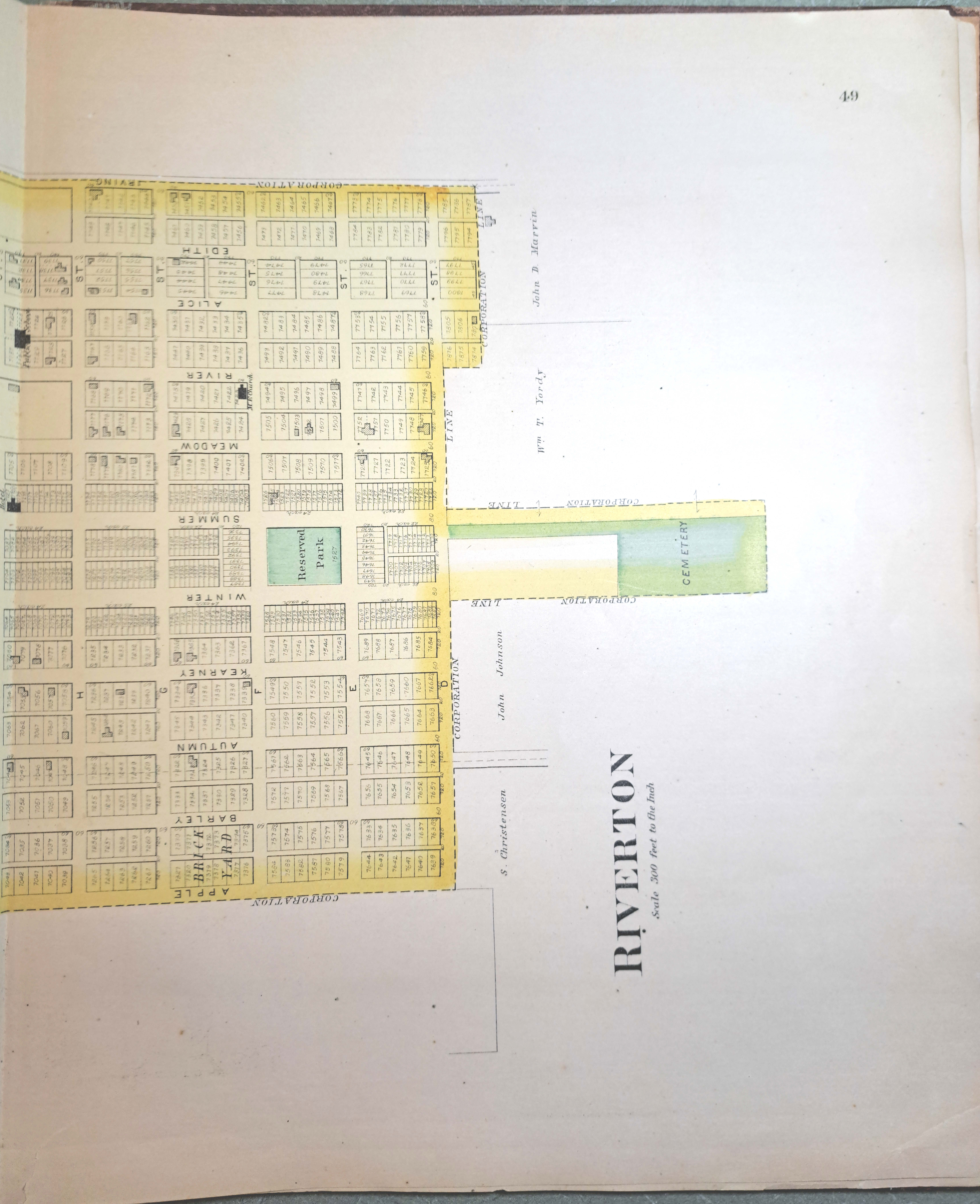 Fremont County Plat Book 1891 page 49