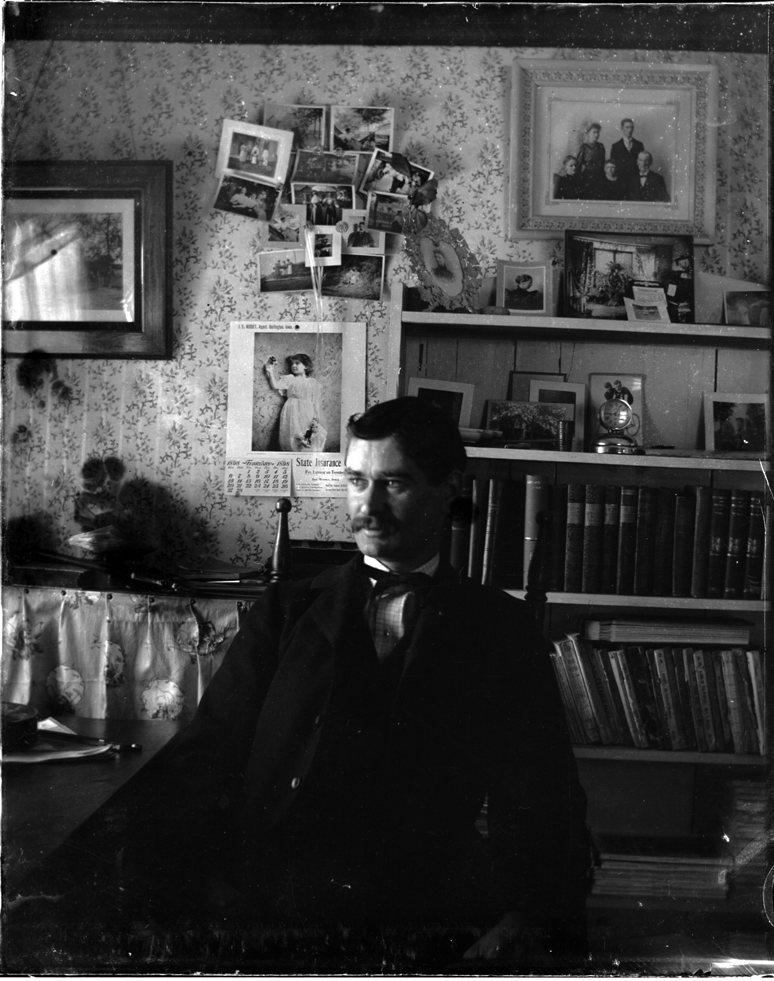 UP580 Man in study, February 1898