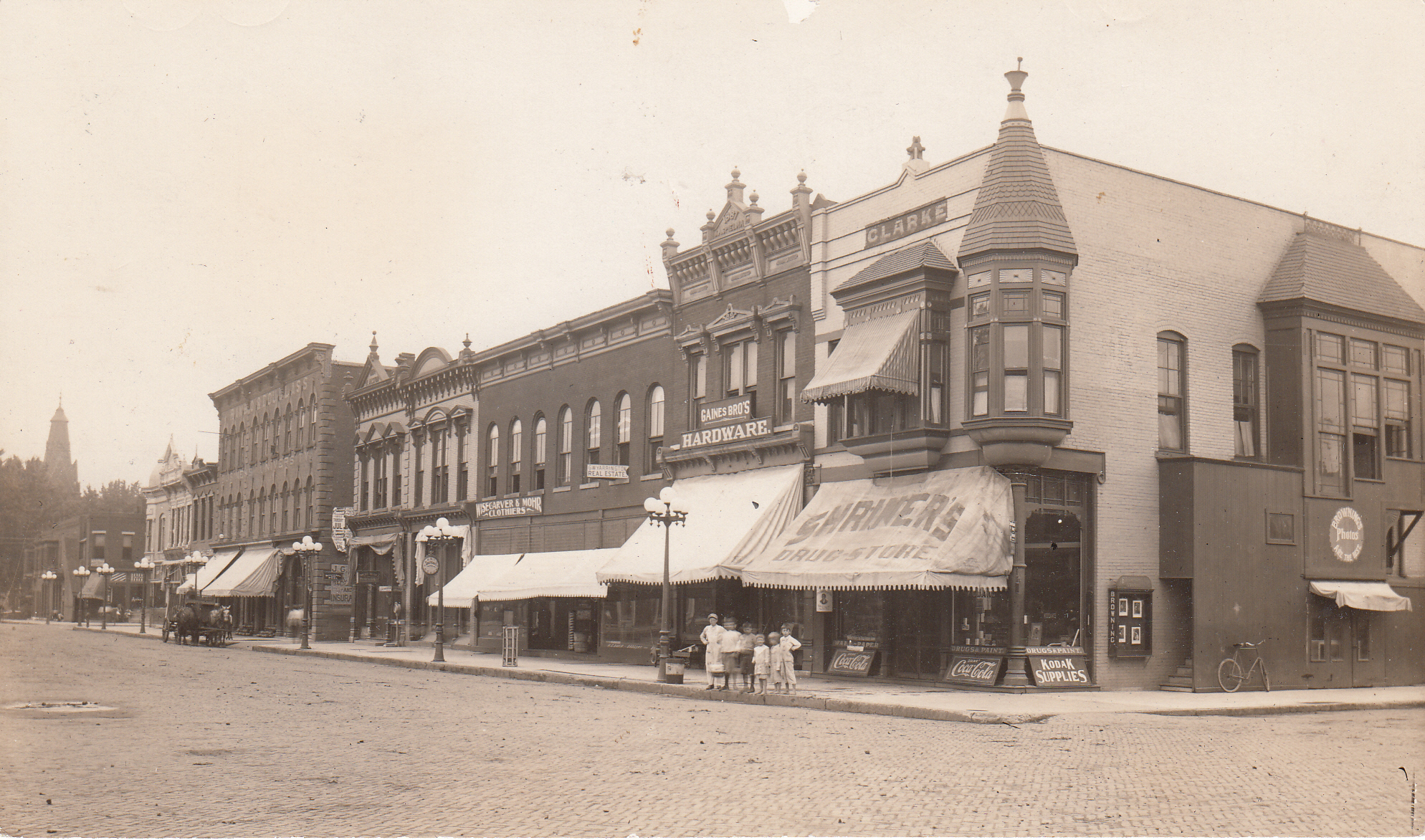 0127 SW corner of the square during the 1920's