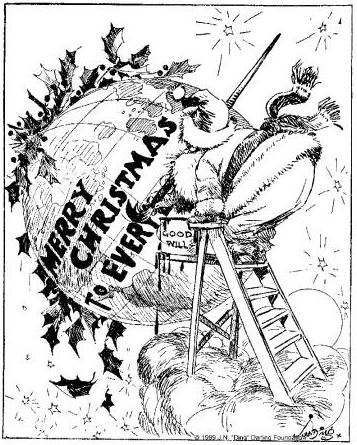 Title page; "Merry Christmas everybody." Ding Darling 