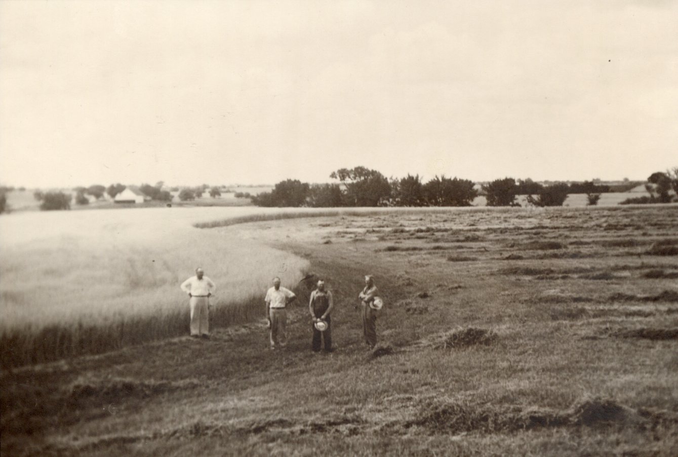 Four Men Standing in Field