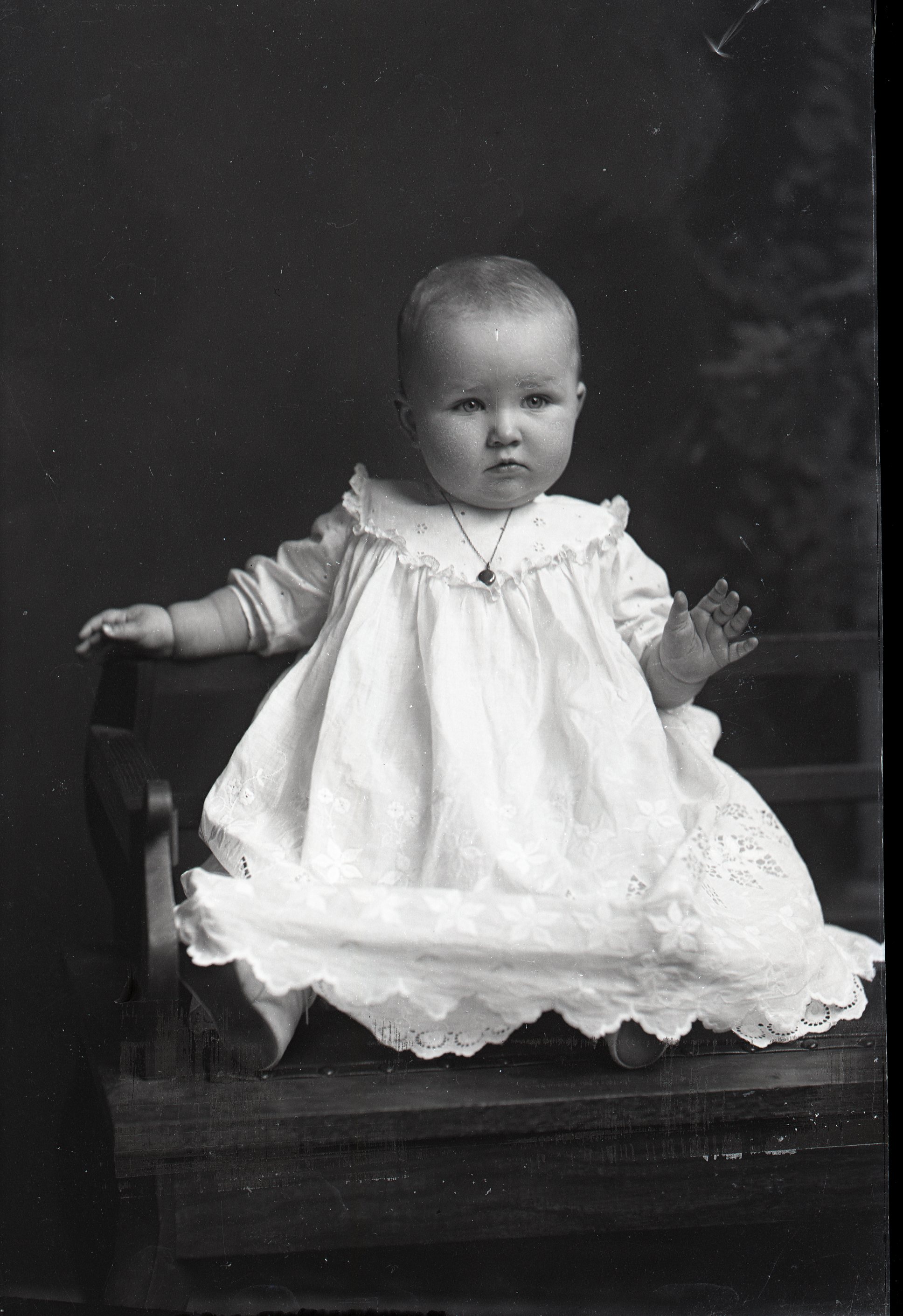 Infant on bench
