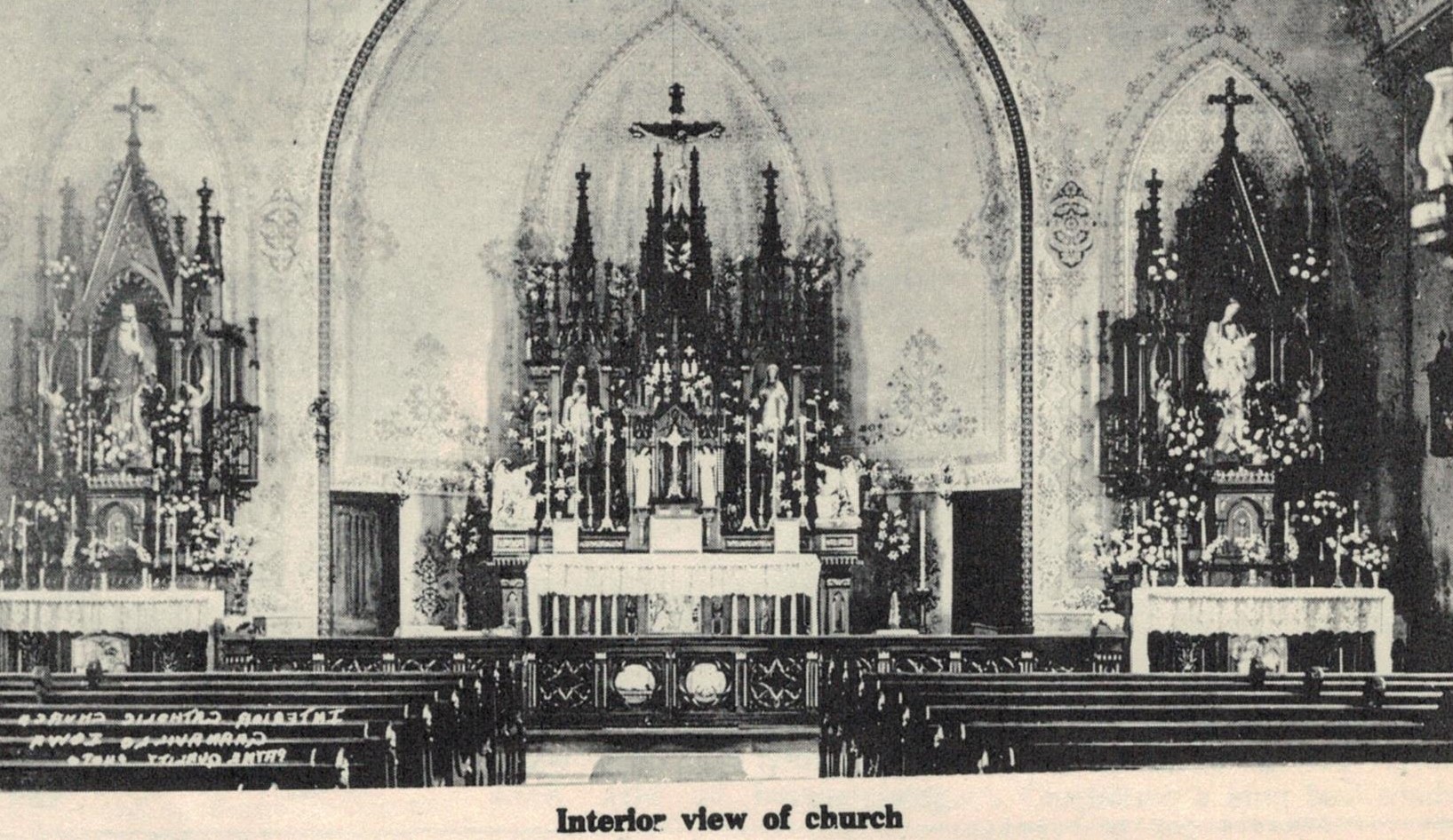 St. Joseph's Catholic Church in Garnavillo, Iowa -Interior
