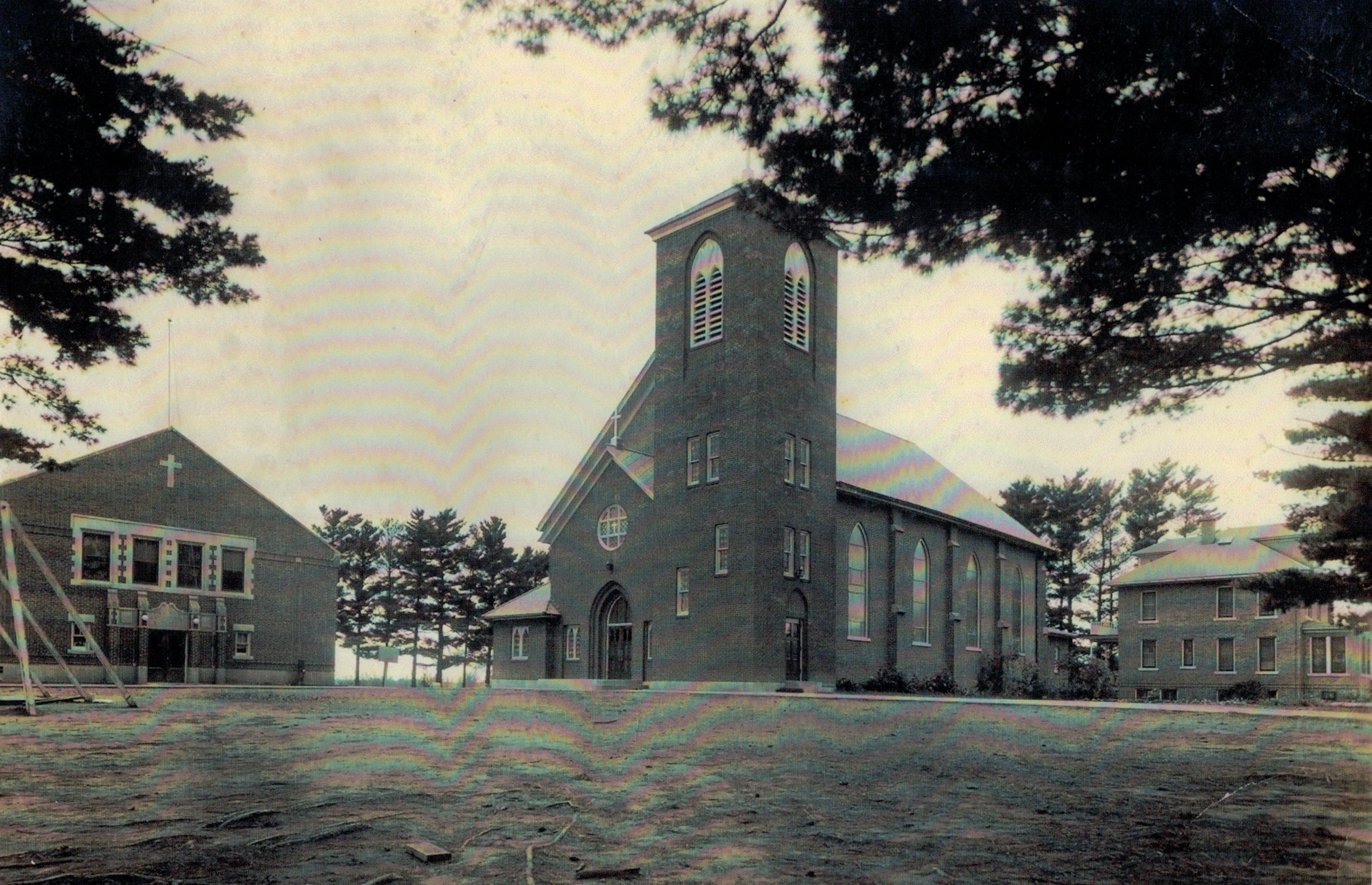 St. Joseph's Catholic Church in Garnavillo, Iowa -1935
