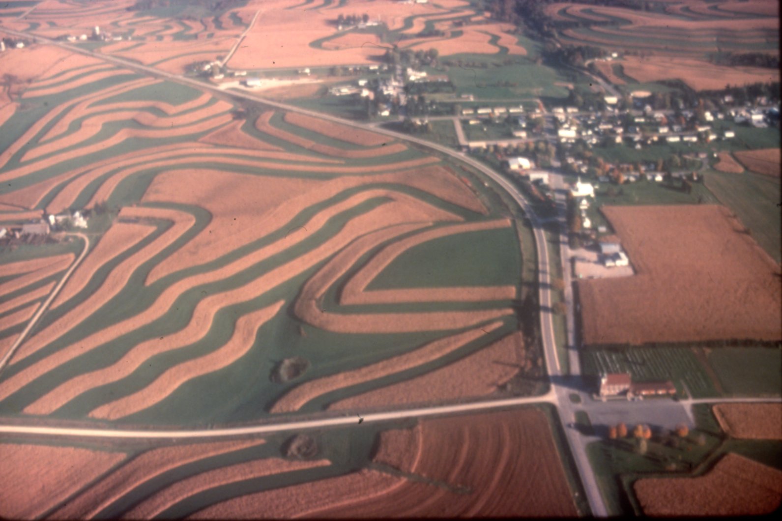 Terraced farmland