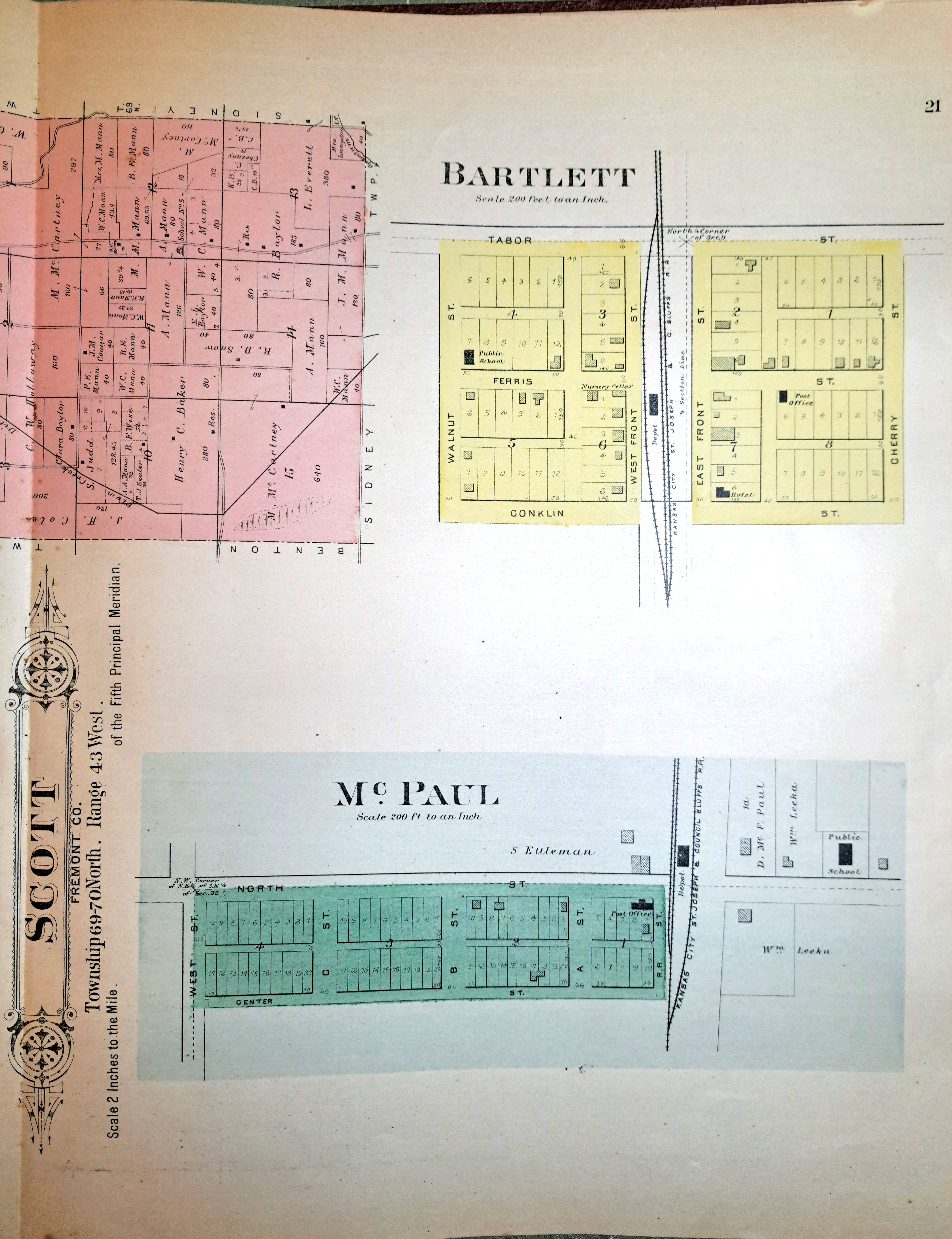 Fremont County Plat Book 1891 page 21