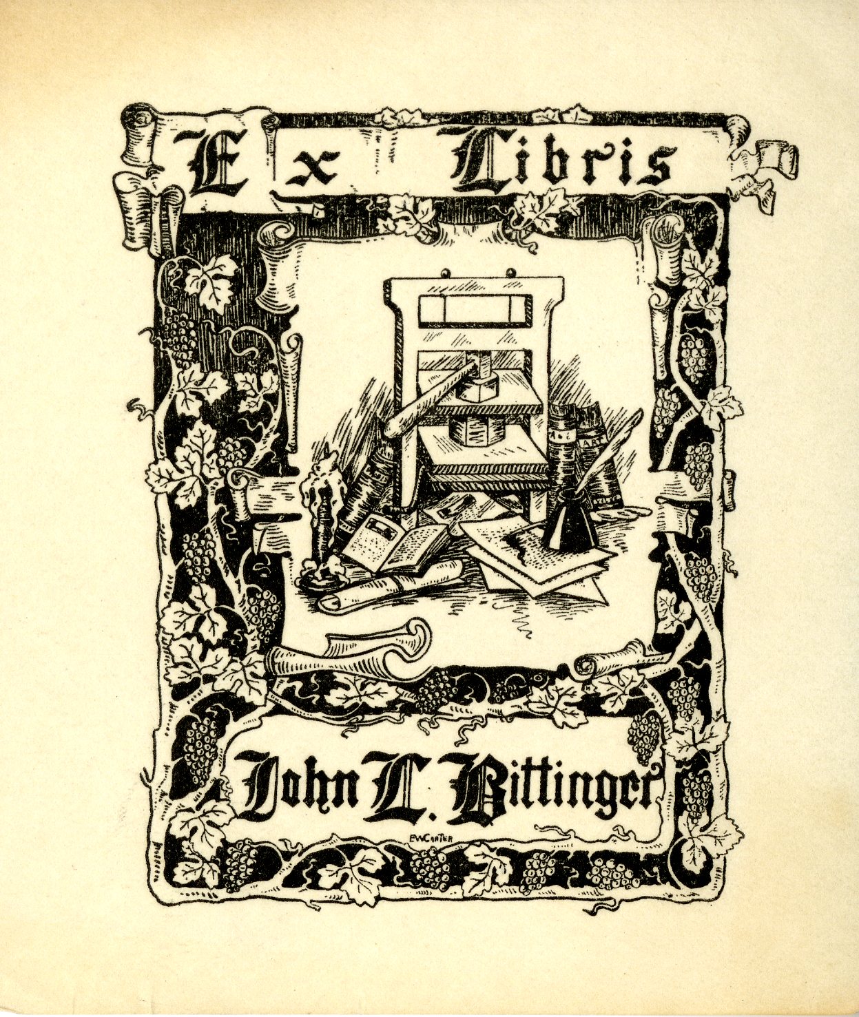 John L. Bittinger Bookplate