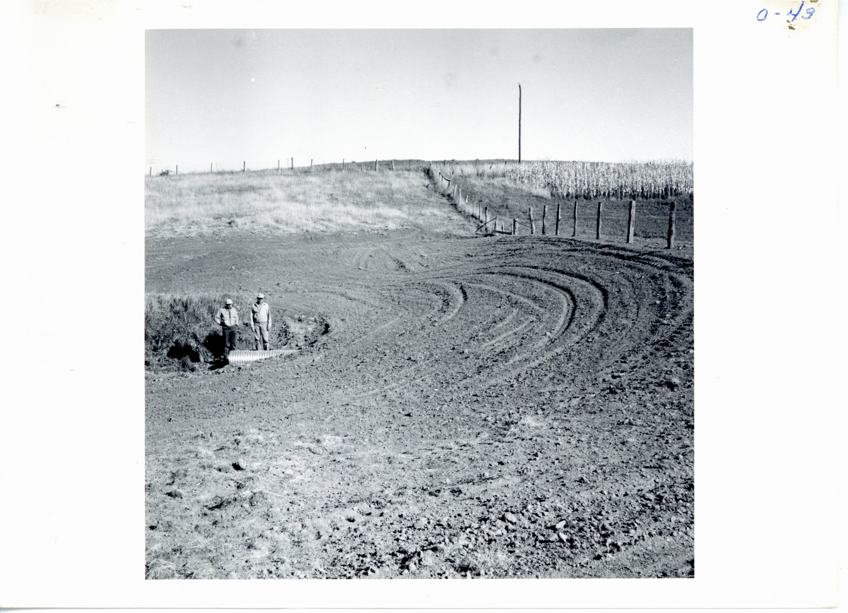 Outlet pipe of earth dam, 1966