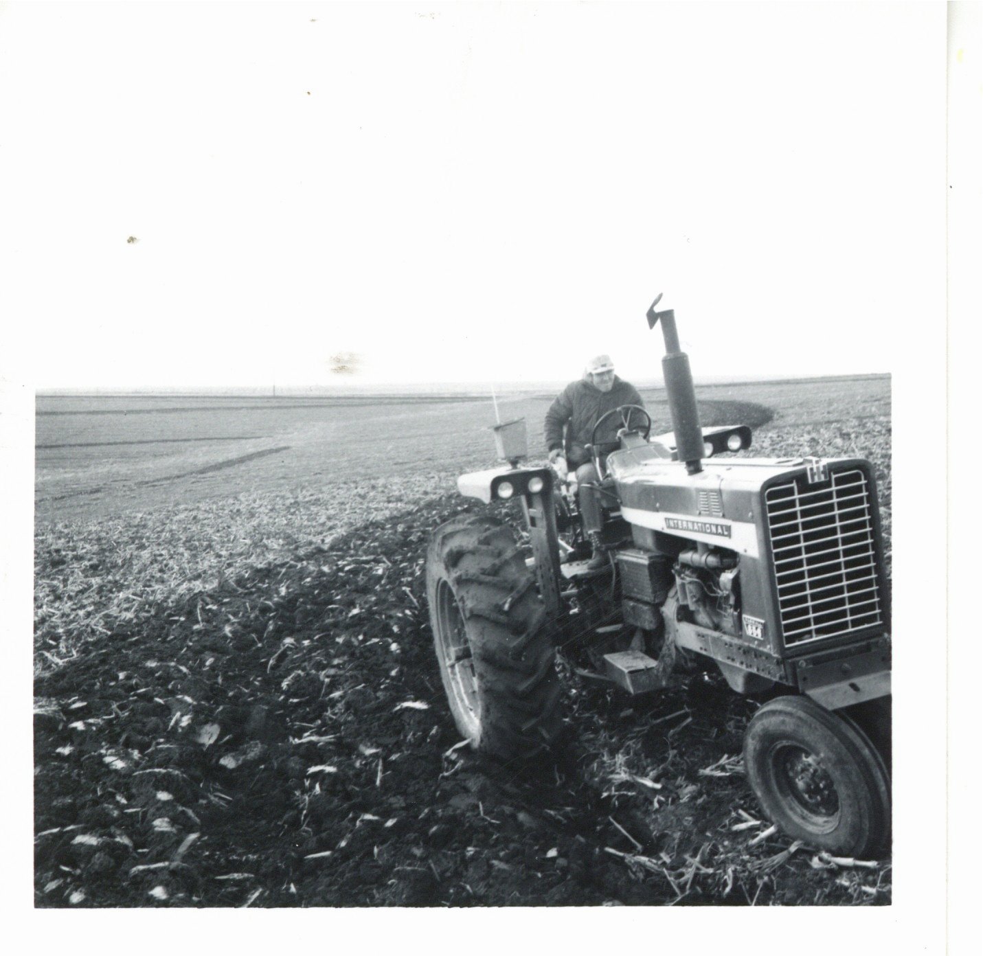 Larry Hingtgen planting contour strip, 1969