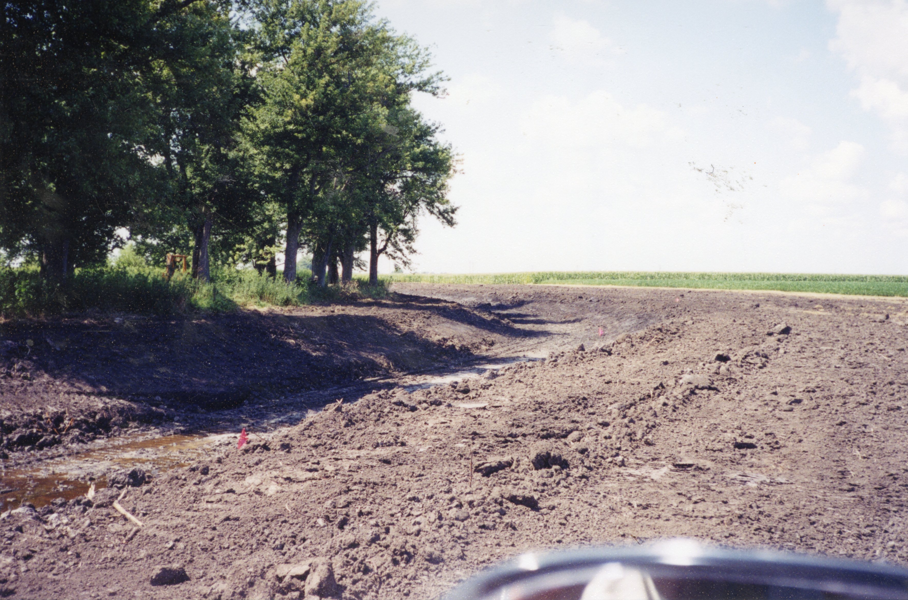2001  Grassed waterway reconstruction in Washington Township