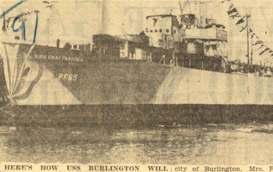 Title page; Here's how the USS Burlington will look<br />
