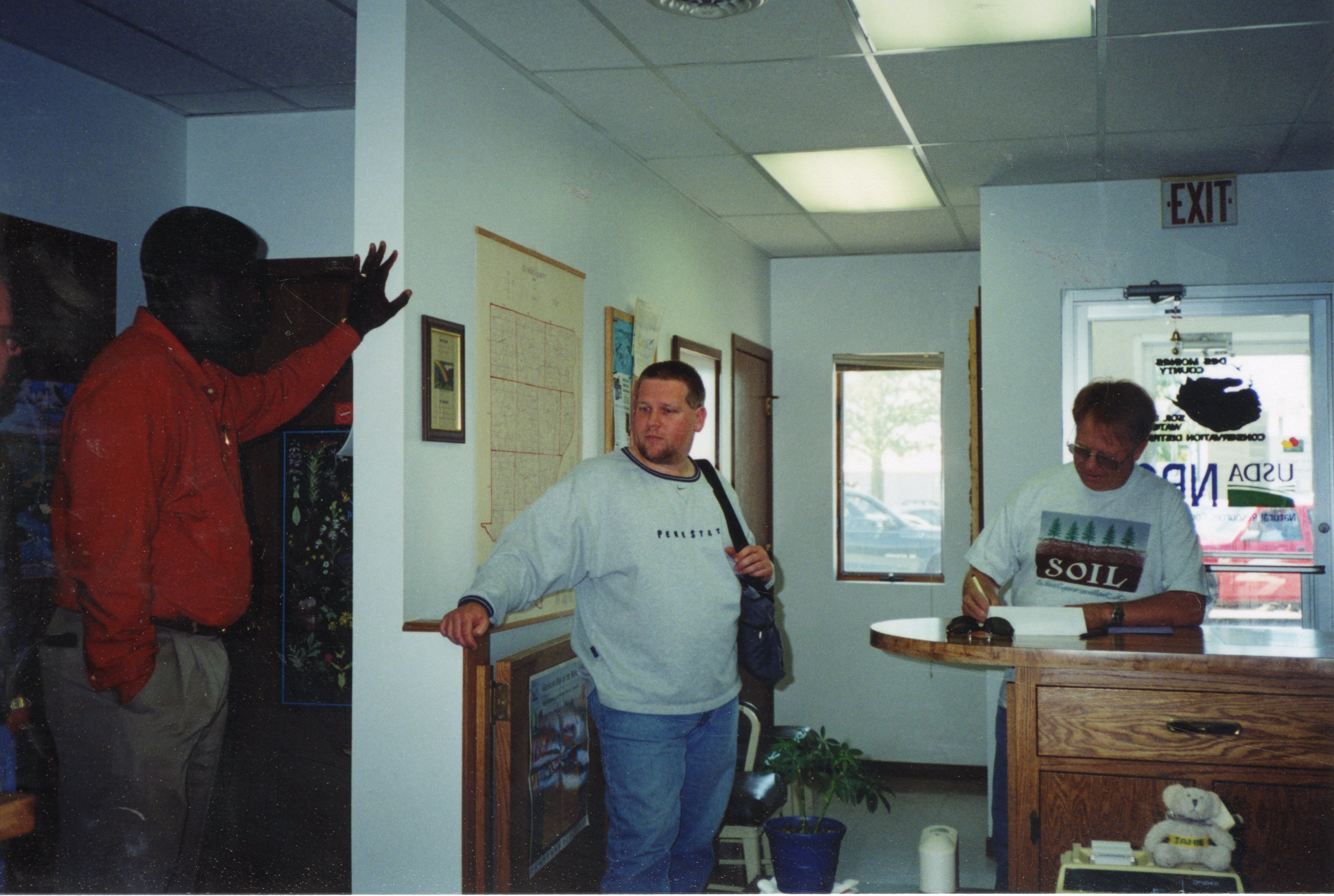 2000  JB Martin, John Schuler and Ron Snyder at Martin's  going away party