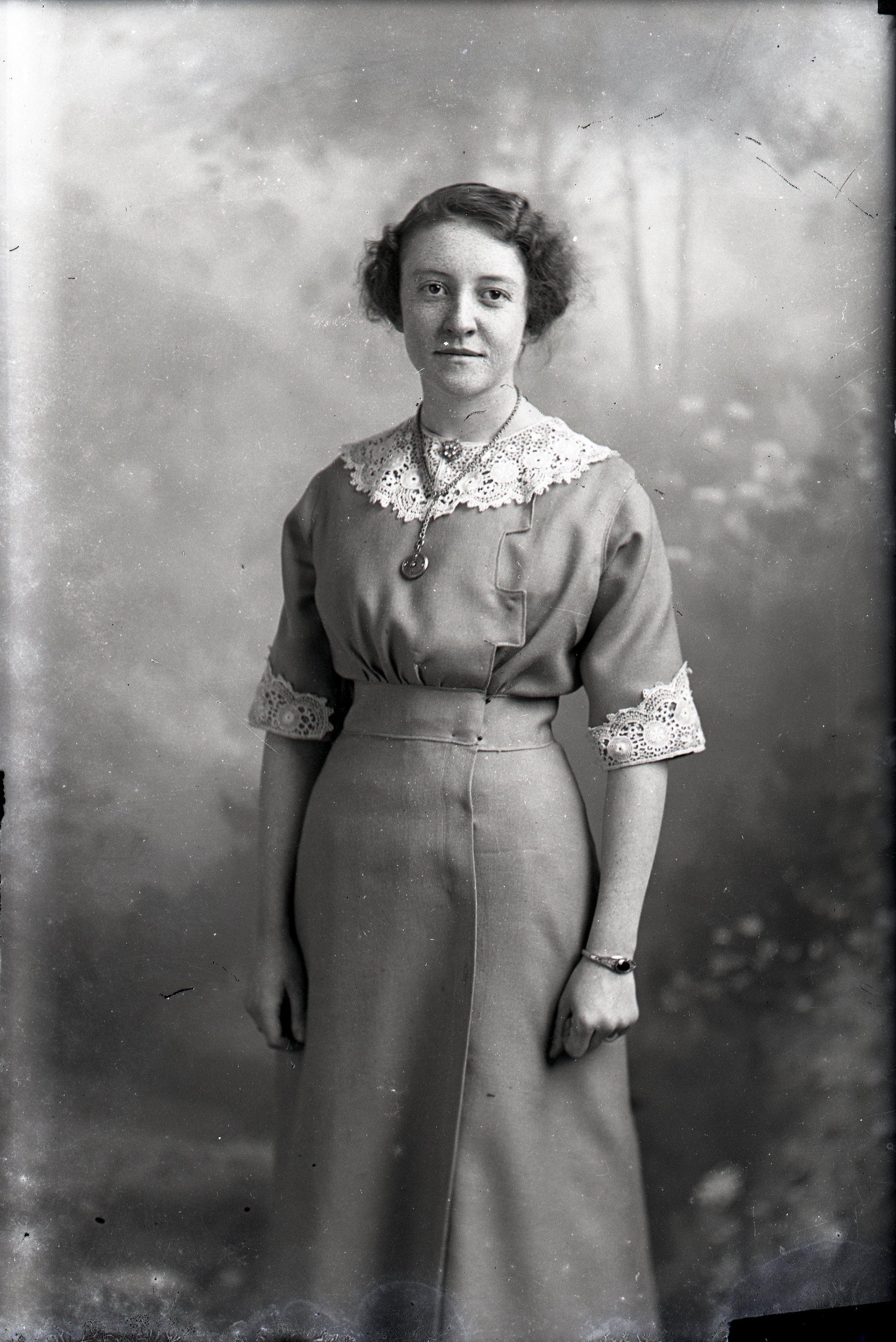 Woman with necklace