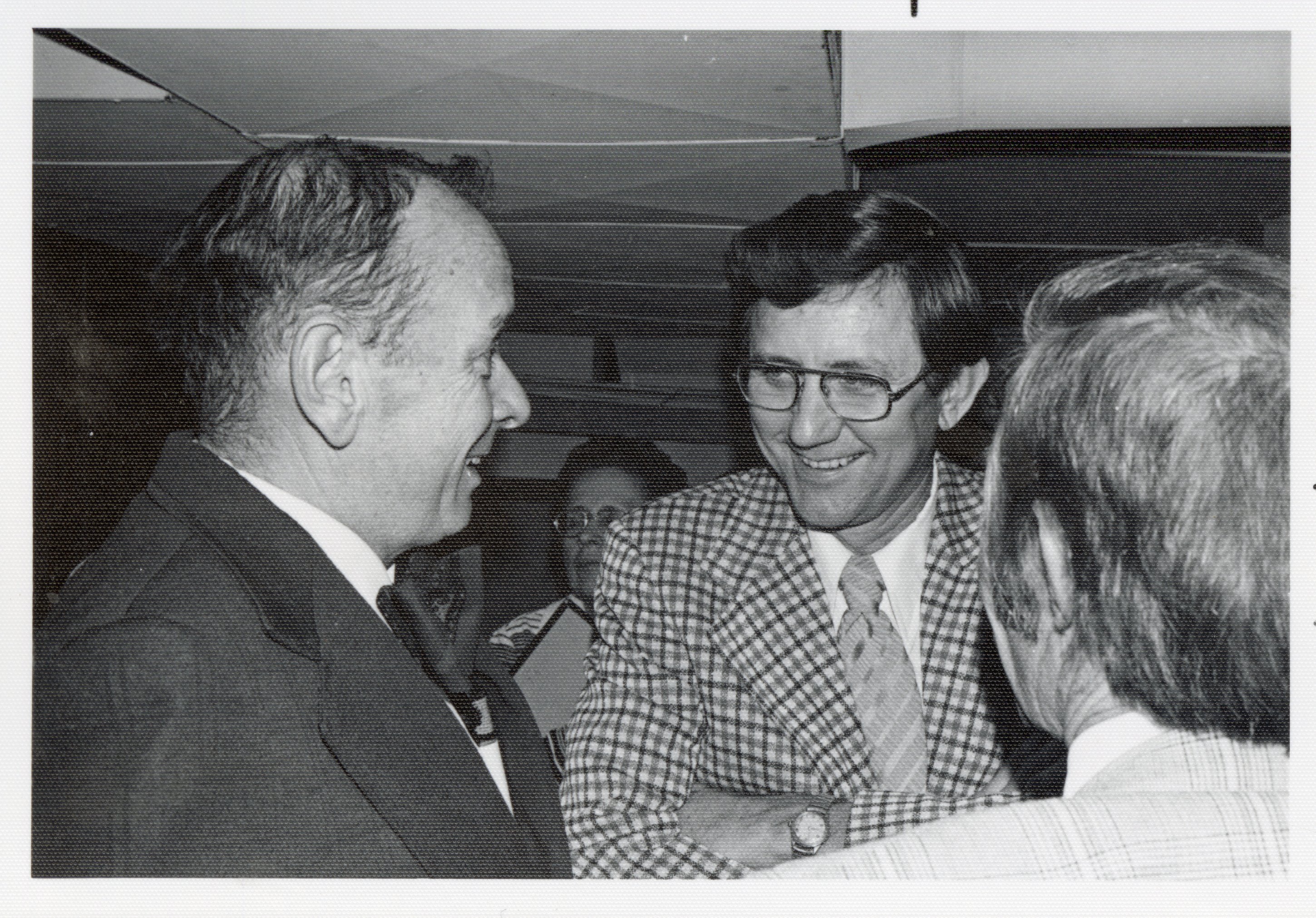 1976 Ralph Dewey, Jack Jacobs, another man