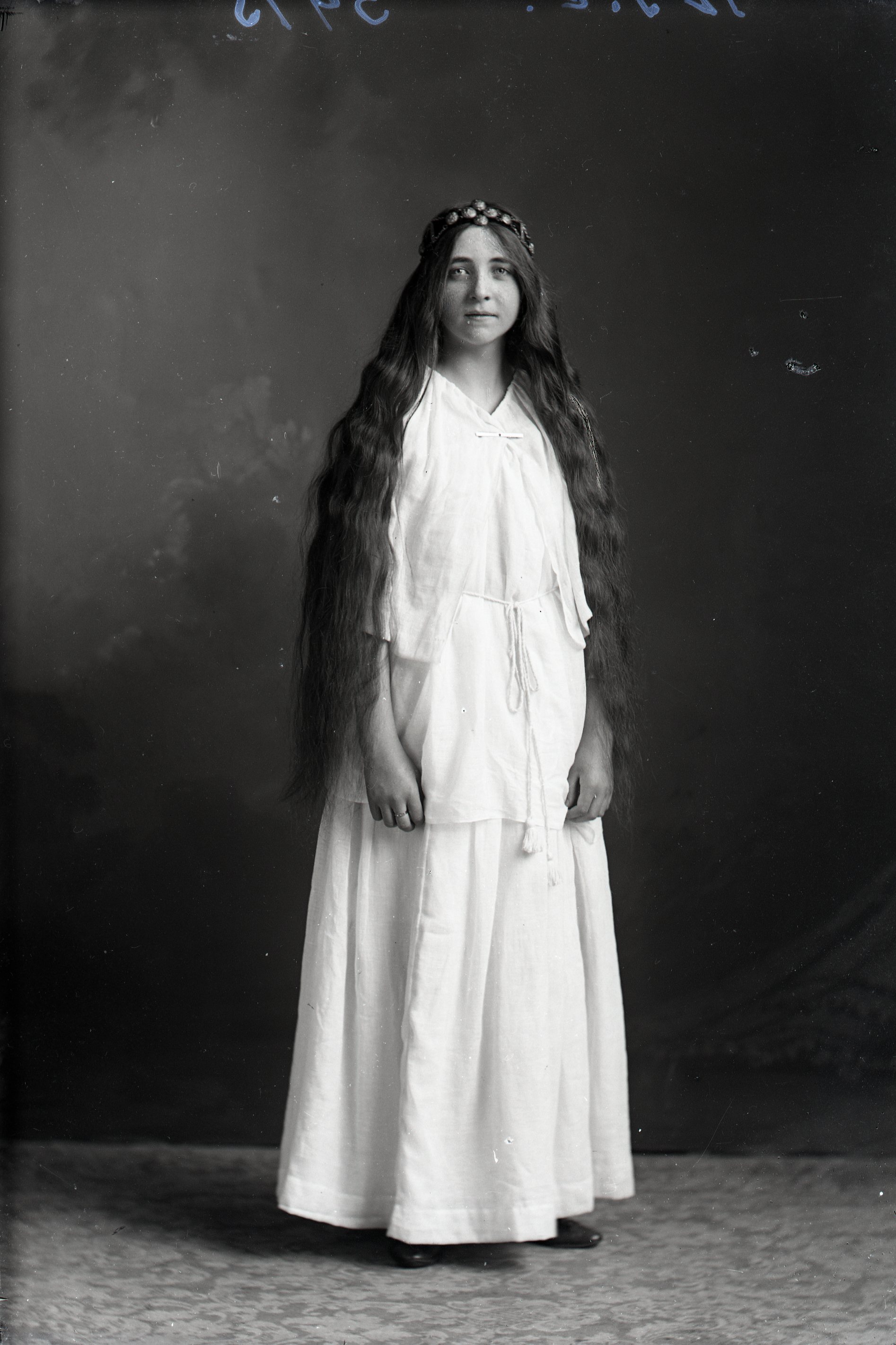 Woman with long hair