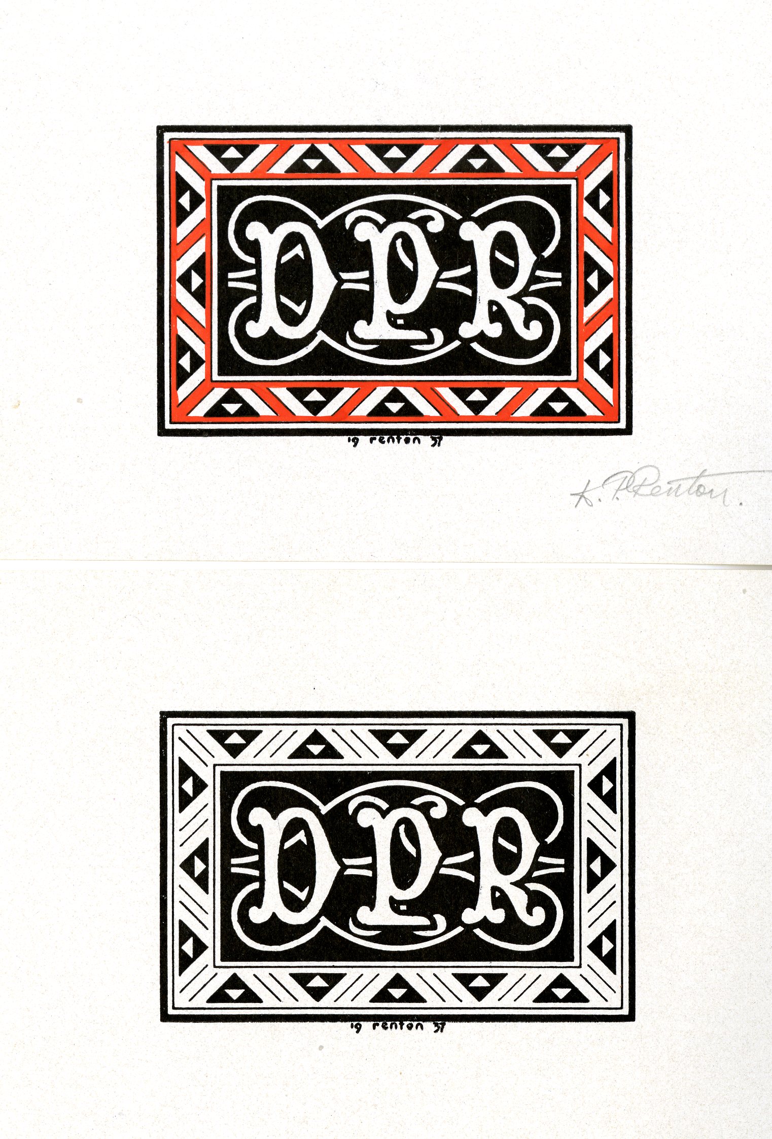 D.P. Renton Bookplates 