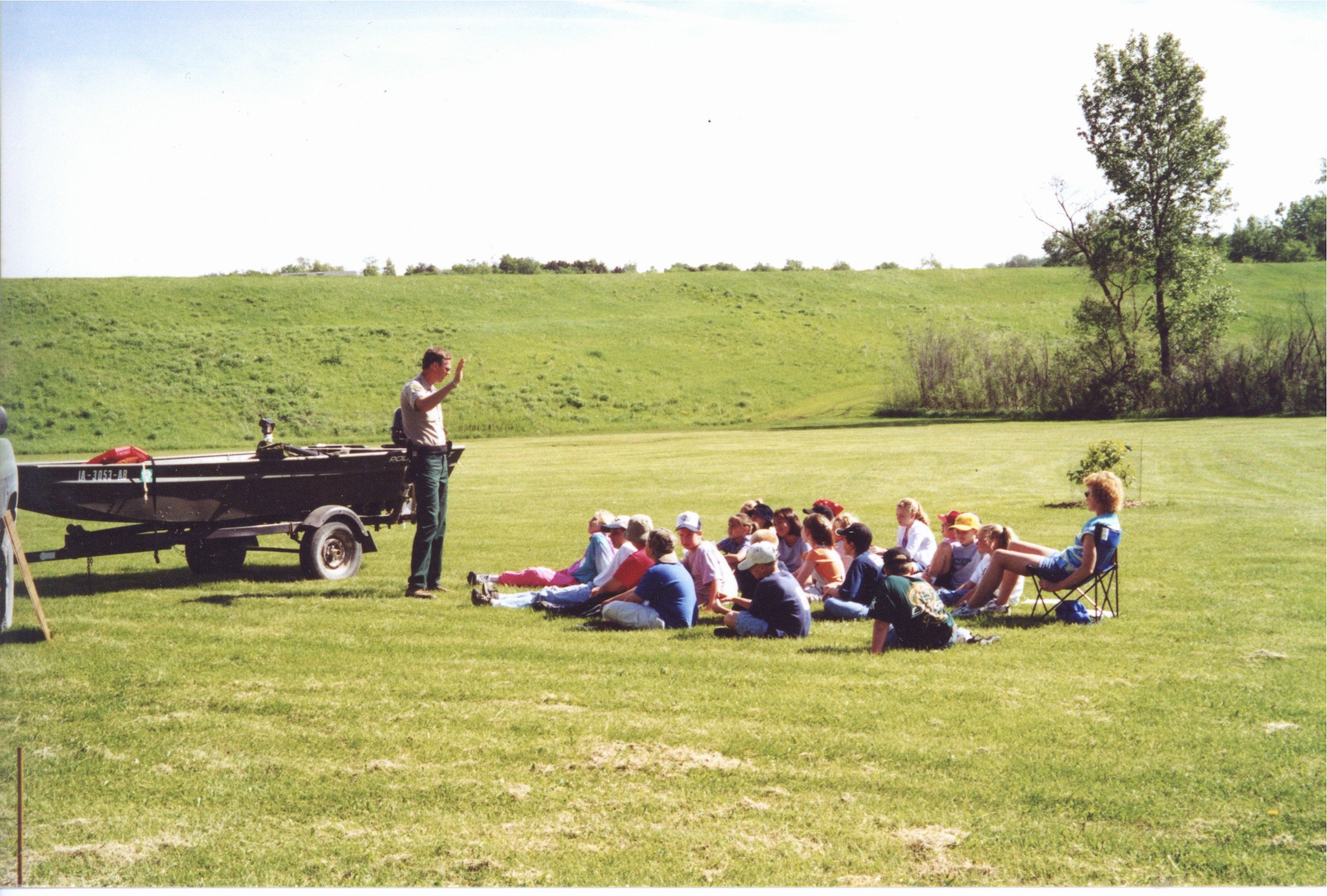Outdoor classroom with Bob Mullen