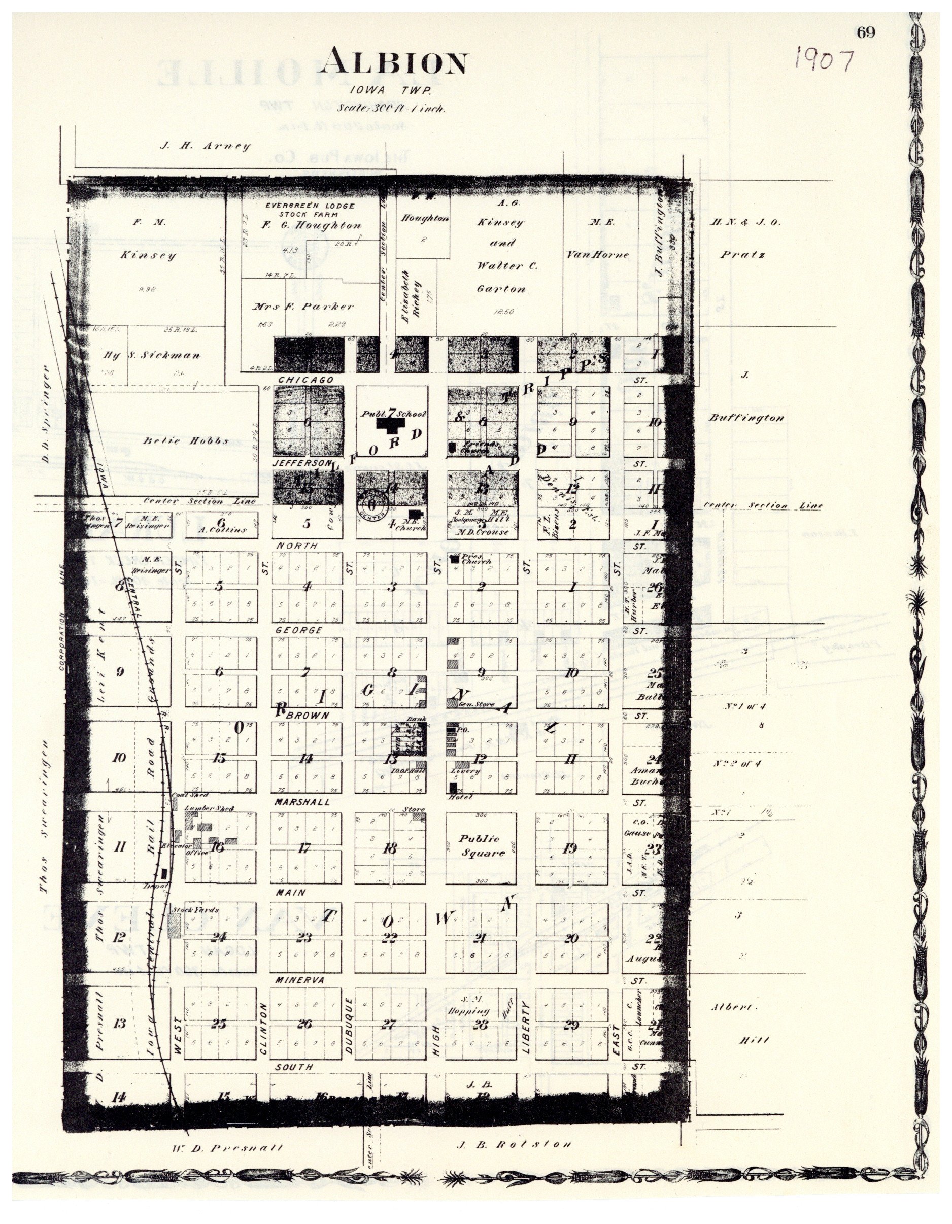 1907 Albion Map