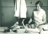 Children's Hospital, baby with shoe brace, The University of Iowa, June 24, 1937