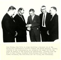 Dean Kelsey receives ten-year pin