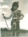 Scottish Highlanders drum major Mark Isaacs, The University of Iowa, 1980 or 1981
