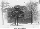 Old North Hall in winter, The University of Iowa, between 1915 and 1920