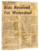 1963 -Bids Received for Watershed