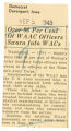 Over 96 per cent of WAAC officers sworn into WACs