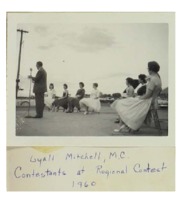 1960 - Lyall Mitchell and contestants at regional Queen of Conservation contest 