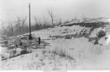 Man in Connell's Quarry, Iowa, early 1890s or late 1900s