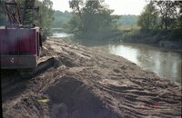 1993 Cranes doing work on Flint Creek