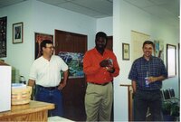 2000  Dana Holland, JB Martin and John<br />
White at JB's going away party